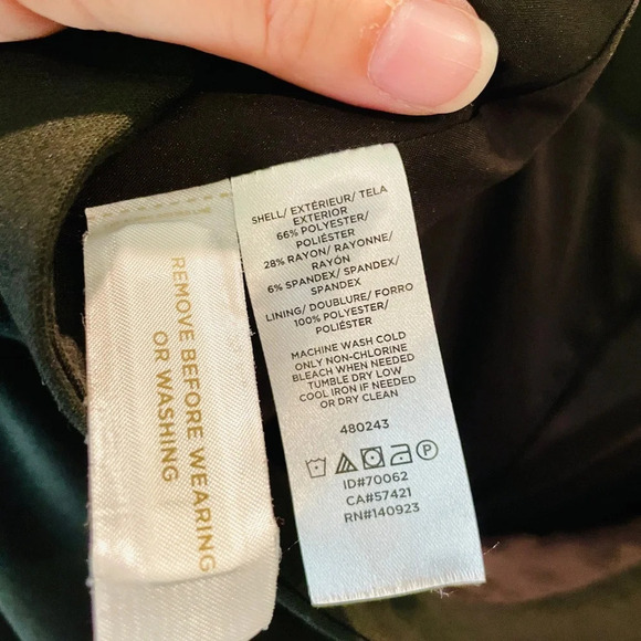 Loft Plus women’s plus size pencil skirt fully lined zip closure SZ 18 black - Picture 9 of 9